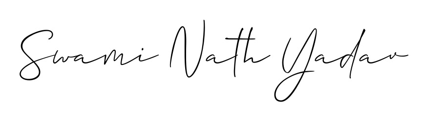 The Allison_Script handwriting style adds charm and authenticity to name Swami Nath Yadav. A wonderful choice for personal thank-you notes. Swami Nath Yadav signature style 2 images and pictures png