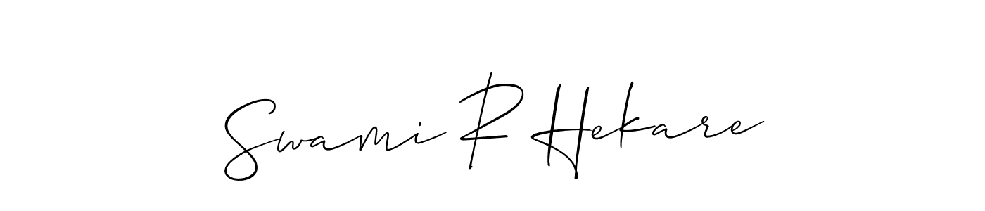 Make a beautiful signature design for name Swami R Hekare. Use this online signature maker to create a handwritten signature for free. Swami R Hekare signature style 2 images and pictures png