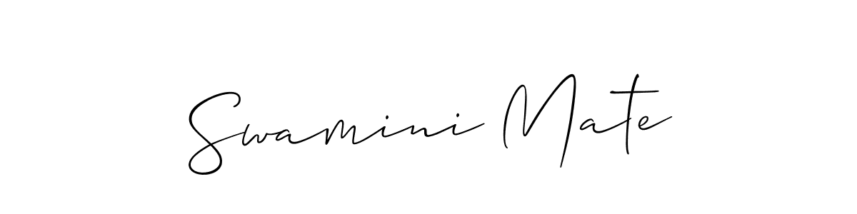 You can use this online signature creator to create a handwritten signature for the name Swamini Mate. This is the best online autograph maker. Swamini Mate signature style 2 images and pictures png