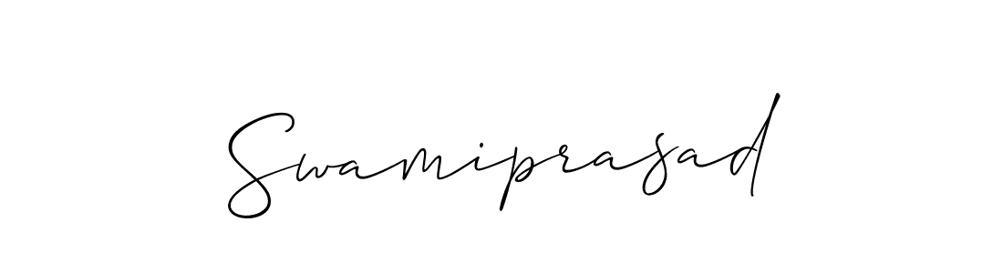 How to make Swamiprasad signature? Allison_Script is a professional autograph style. Create handwritten signature for Swamiprasad name. Swamiprasad signature style 2 images and pictures png