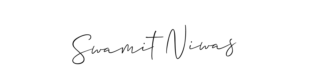 Also You can easily find your signature by using the search form. We will create Swamit Niwas name handwritten signature images for you free of cost using Allison_Script sign style. Swamit Niwas signature style 2 images and pictures png