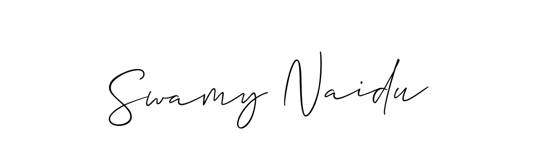 How to make Swamy Naidu signature? Allison_Script is a professional autograph style. Create handwritten signature for Swamy Naidu name. Swamy Naidu signature style 2 images and pictures png