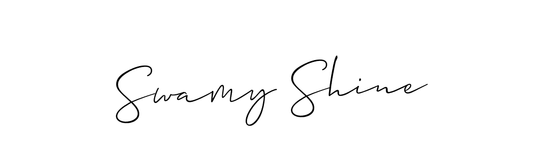 It looks lik you need a new signature style for name Swamy Shine. Design unique handwritten (Allison_Script) signature with our free signature maker in just a few clicks. Swamy Shine signature style 2 images and pictures png