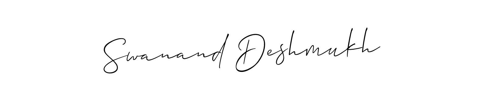 How to Draw Swanand Deshmukh signature style? Allison_Script is a latest design signature styles for name Swanand Deshmukh. Swanand Deshmukh signature style 2 images and pictures png