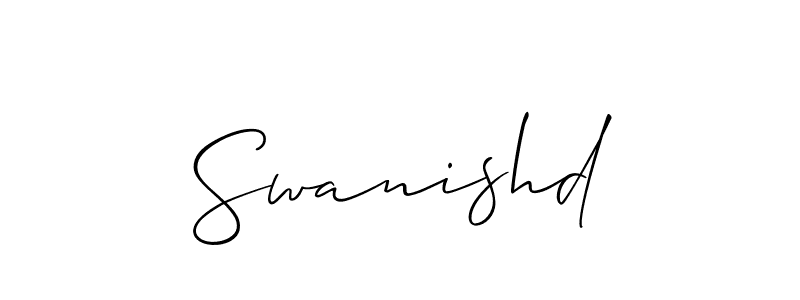 It looks lik you need a new signature style for name Swanishd. Design unique handwritten (Allison_Script) signature with our free signature maker in just a few clicks. Swanishd signature style 2 images and pictures png
