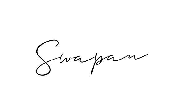 Swapan stylish signature style. Best Handwritten Sign (Allison_Script) for my name. Handwritten Signature Collection Ideas for my name Swapan. Swapan signature style 2 images and pictures png