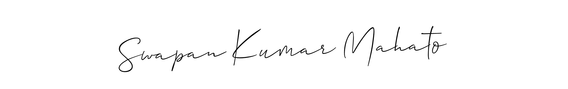 You should practise on your own different ways (Allison_Script) to write your name (Swapan Kumar Mahato) in signature. don't let someone else do it for you. Swapan Kumar Mahato signature style 2 images and pictures png