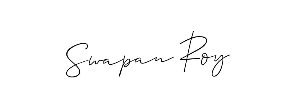 Create a beautiful signature design for name Swapan Roy. With this signature (Allison_Script) fonts, you can make a handwritten signature for free. Swapan Roy signature style 2 images and pictures png