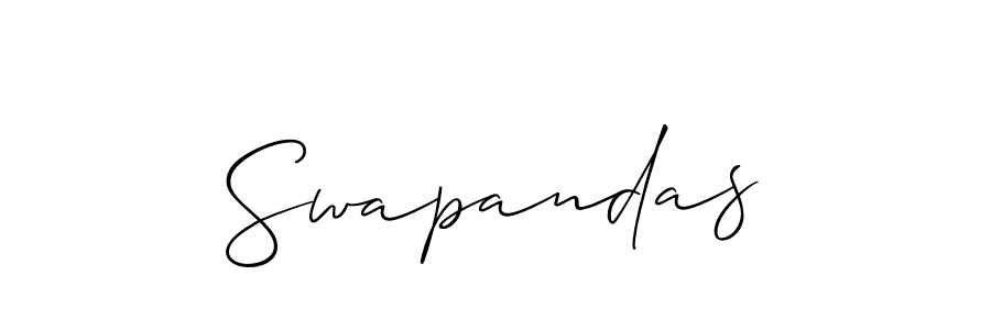 Use a signature maker to create a handwritten signature online. With this signature software, you can design (Allison_Script) your own signature for name Swapandas. Swapandas signature style 2 images and pictures png