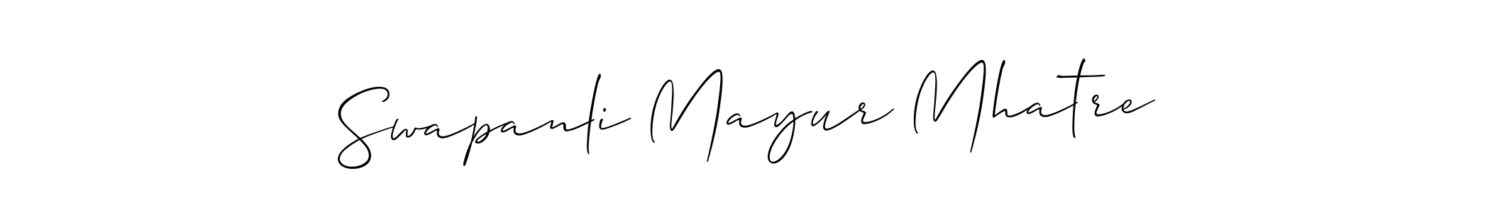 How to Draw Swapanli Mayur Mhatre signature style? Allison_Script is a latest design signature styles for name Swapanli Mayur Mhatre. Swapanli Mayur Mhatre signature style 2 images and pictures png