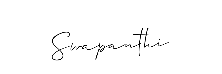 Use a signature maker to create a handwritten signature online. With this signature software, you can design (Allison_Script) your own signature for name Swapanthi. Swapanthi signature style 2 images and pictures png