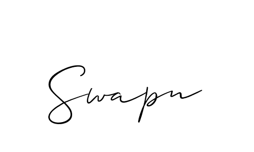 Best and Professional Signature Style for Swapn. Allison_Script Best Signature Style Collection. Swapn signature style 2 images and pictures png