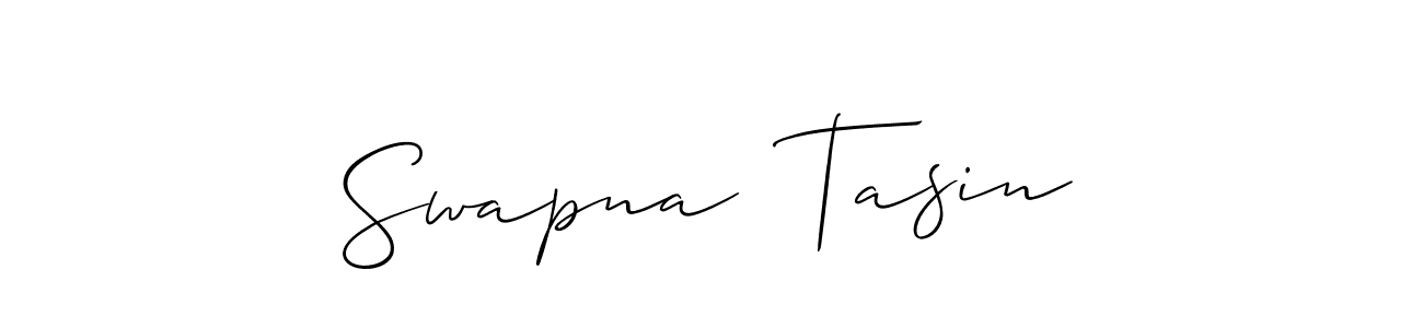 Use a signature maker to create a handwritten signature online. With this signature software, you can design (Allison_Script) your own signature for name Swapna  Tasin. Swapna  Tasin signature style 2 images and pictures png