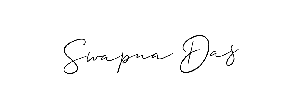 The best way (Allison_Script) to make a short signature is to pick only two or three words in your name. The name Swapna Das include a total of six letters. For converting this name. Swapna Das signature style 2 images and pictures png