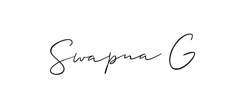 You can use this online signature creator to create a handwritten signature for the name Swapna G. This is the best online autograph maker. Swapna G signature style 2 images and pictures png
