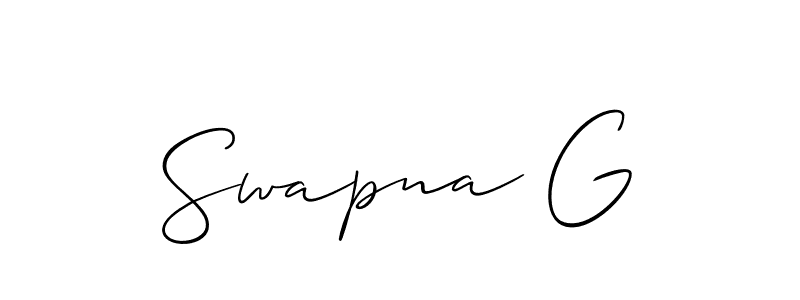 Once you've used our free online signature maker to create your best signature Allison_Script style, it's time to enjoy all of the benefits that Swapna G name signing documents. Swapna G signature style 2 images and pictures png