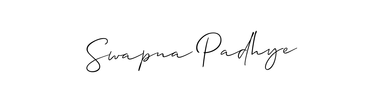 Make a short Swapna Padhye signature style. Manage your documents anywhere anytime using Allison_Script. Create and add eSignatures, submit forms, share and send files easily. Swapna Padhye signature style 2 images and pictures png