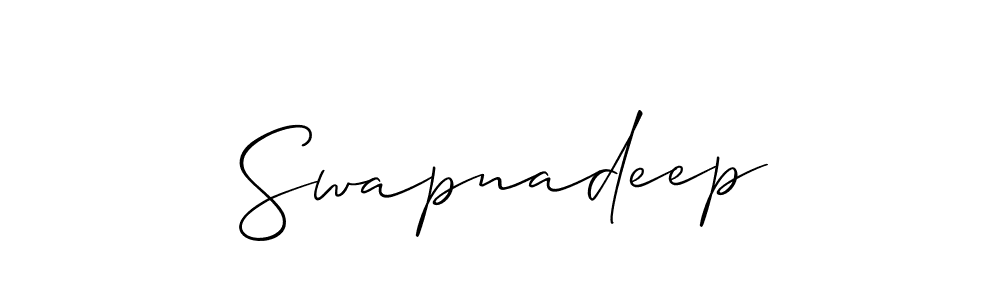 You should practise on your own different ways (Allison_Script) to write your name (Swapnadeep) in signature. don't let someone else do it for you. Swapnadeep signature style 2 images and pictures png