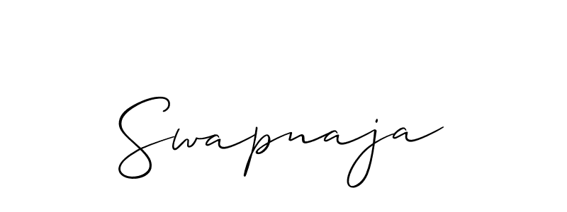 Create a beautiful signature design for name Swapnaja. With this signature (Allison_Script) fonts, you can make a handwritten signature for free. Swapnaja signature style 2 images and pictures png