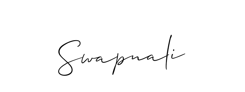 Make a beautiful signature design for name Swapnali. With this signature (Allison_Script) style, you can create a handwritten signature for free. Swapnali signature style 2 images and pictures png