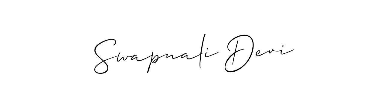 Make a short Swapnali Devi signature style. Manage your documents anywhere anytime using Allison_Script. Create and add eSignatures, submit forms, share and send files easily. Swapnali Devi signature style 2 images and pictures png