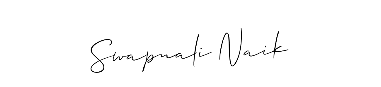 Use a signature maker to create a handwritten signature online. With this signature software, you can design (Allison_Script) your own signature for name Swapnali Naik. Swapnali Naik signature style 2 images and pictures png