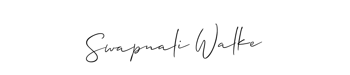 It looks lik you need a new signature style for name Swapnali Walke. Design unique handwritten (Allison_Script) signature with our free signature maker in just a few clicks. Swapnali Walke signature style 2 images and pictures png