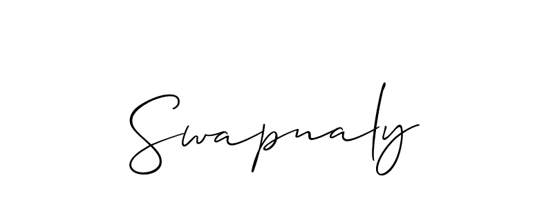 if you are searching for the best signature style for your name Swapnaly. so please give up your signature search. here we have designed multiple signature styles  using Allison_Script. Swapnaly signature style 2 images and pictures png