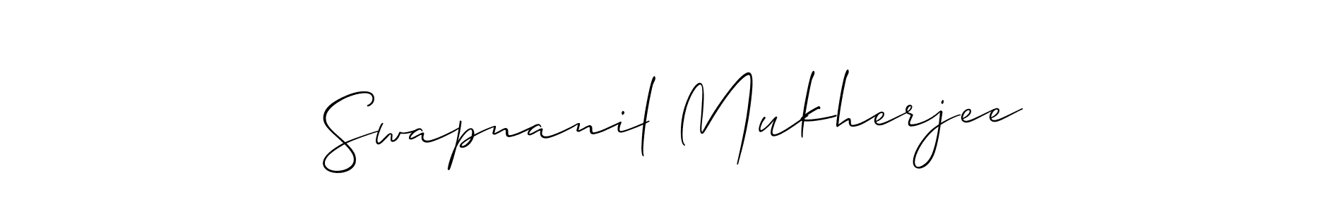 Swapnanil Mukherjee stylish signature style. Best Handwritten Sign (Allison_Script) for my name. Handwritten Signature Collection Ideas for my name Swapnanil Mukherjee. Swapnanil Mukherjee signature style 2 images and pictures png