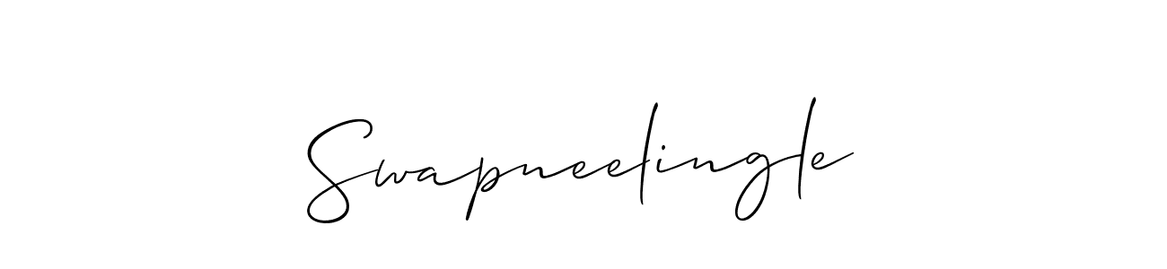 Make a beautiful signature design for name Swapneelingle. With this signature (Allison_Script) style, you can create a handwritten signature for free. Swapneelingle signature style 2 images and pictures png