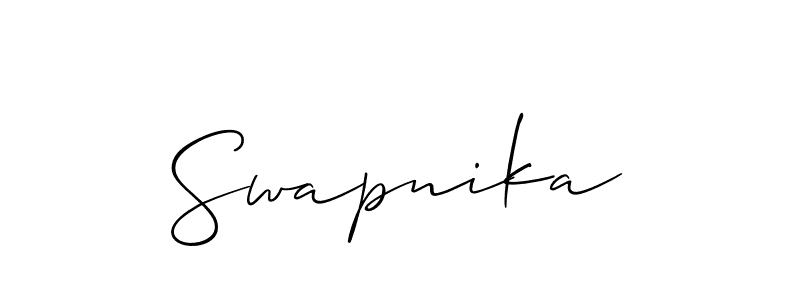 Create a beautiful signature design for name Swapnika. With this signature (Allison_Script) fonts, you can make a handwritten signature for free. Swapnika signature style 2 images and pictures png