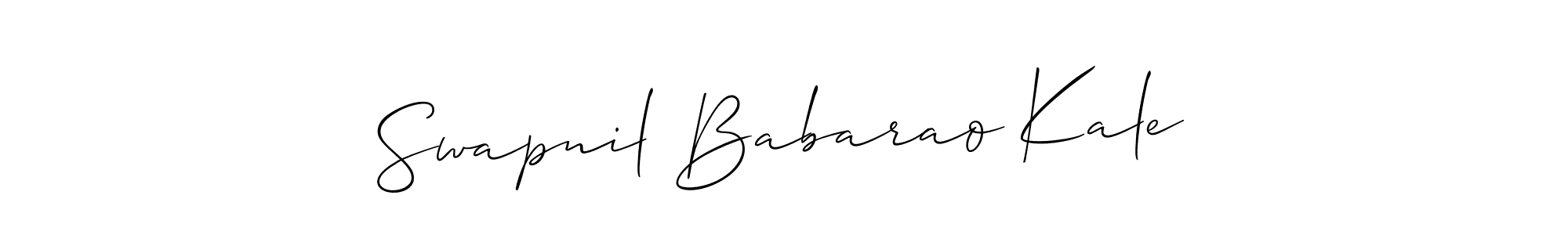 How to make Swapnil Babarao Kale name signature. Use Allison_Script style for creating short signs online. This is the latest handwritten sign. Swapnil Babarao Kale signature style 2 images and pictures png