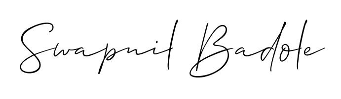 Upgrade your professional image with Swapnil Badole signature created with Allison_Script font. Fast, free, and watermark-free download. Swapnil Badole signature style 2 images and pictures png