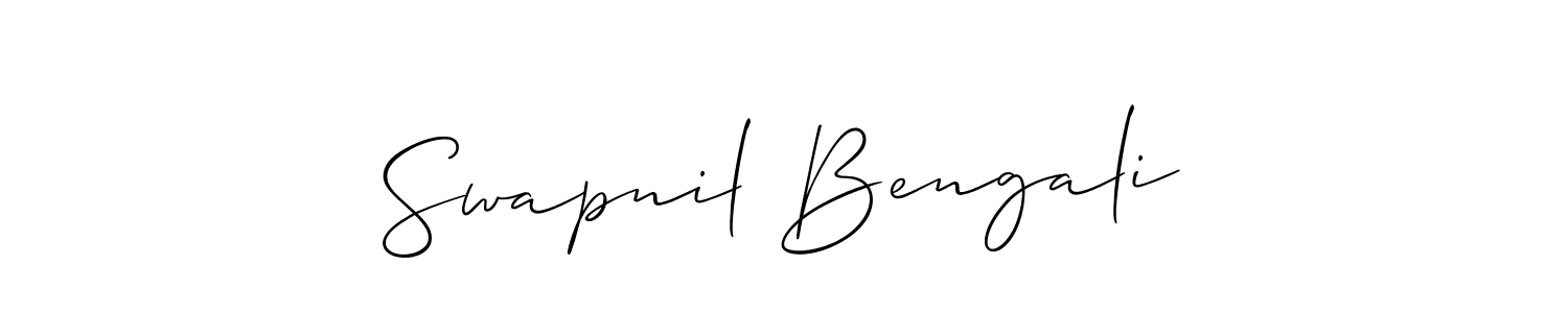 It looks lik you need a new signature style for name Swapnil Bengali. Design unique handwritten (Allison_Script) signature with our free signature maker in just a few clicks. Swapnil Bengali signature style 2 images and pictures png
