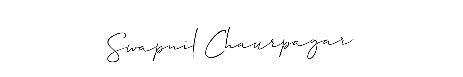 Also You can easily find your signature by using the search form. We will create Swapnil Chaurpagar name handwritten signature images for you free of cost using Allison_Script sign style. Swapnil Chaurpagar signature style 2 images and pictures png