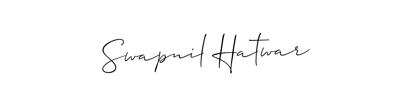 Best and Professional Signature Style for Swapnil Hatwar. Allison_Script Best Signature Style Collection. Swapnil Hatwar signature style 2 images and pictures png