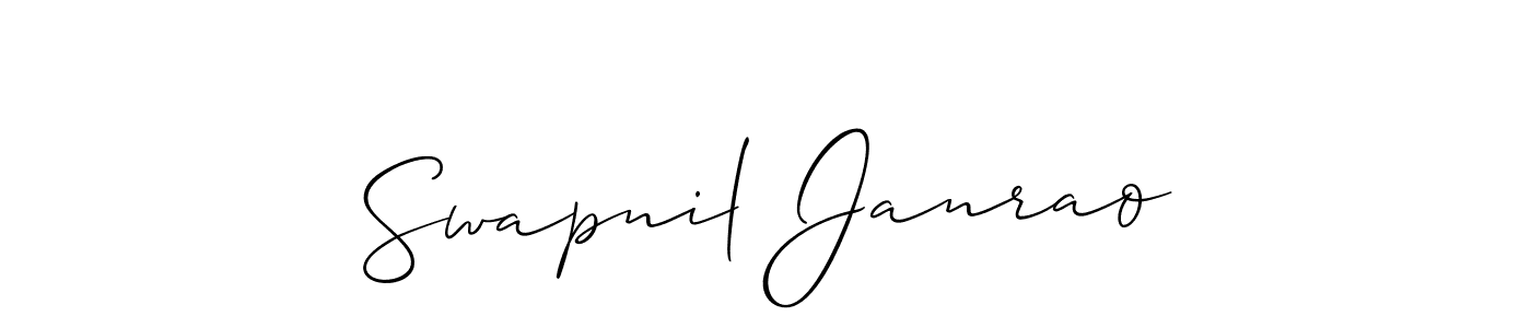 This is the best signature style for the Swapnil Janrao name. Also you like these signature font (Allison_Script). Mix name signature. Swapnil Janrao signature style 2 images and pictures png