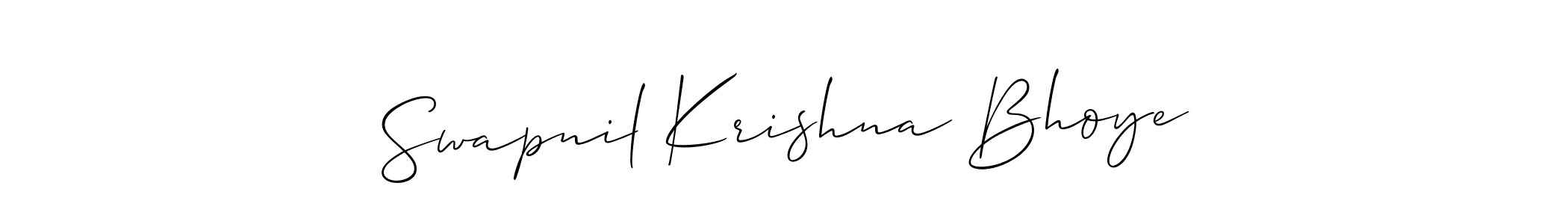 Make a short Swapnil Krishna Bhoye signature style. Manage your documents anywhere anytime using Allison_Script. Create and add eSignatures, submit forms, share and send files easily. Swapnil Krishna Bhoye signature style 2 images and pictures png