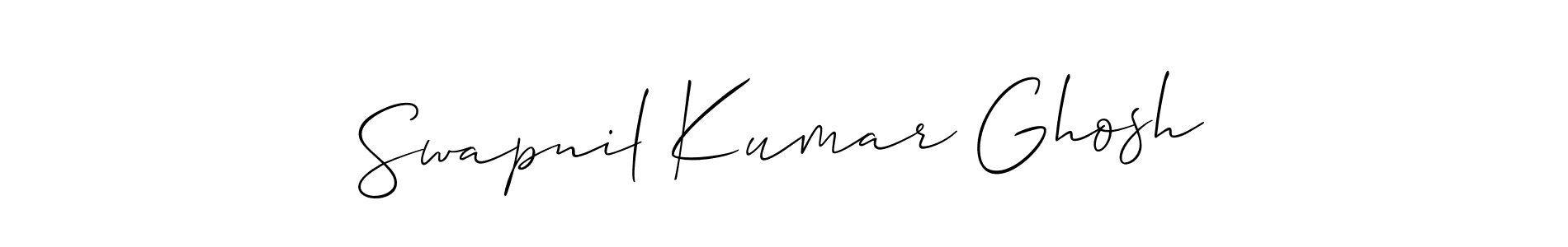 How to make Swapnil Kumar Ghosh name signature. Use Allison_Script style for creating short signs online. This is the latest handwritten sign. Swapnil Kumar Ghosh signature style 2 images and pictures png