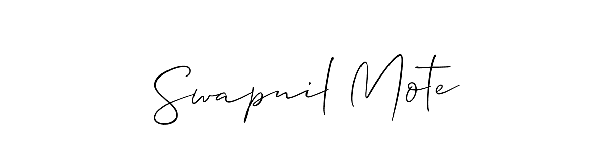if you are searching for the best signature style for your name Swapnil Mote. so please give up your signature search. here we have designed multiple signature styles  using Allison_Script. Swapnil Mote signature style 2 images and pictures png