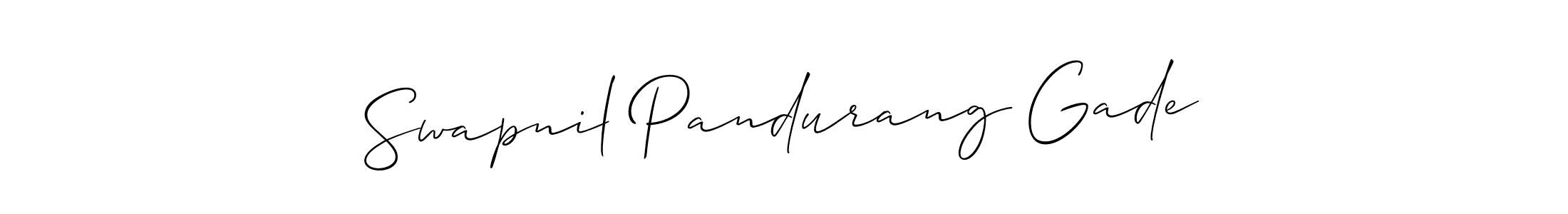 Similarly Allison_Script is the best handwritten signature design. Signature creator online .You can use it as an online autograph creator for name Swapnil Pandurang Gade. Swapnil Pandurang Gade signature style 2 images and pictures png