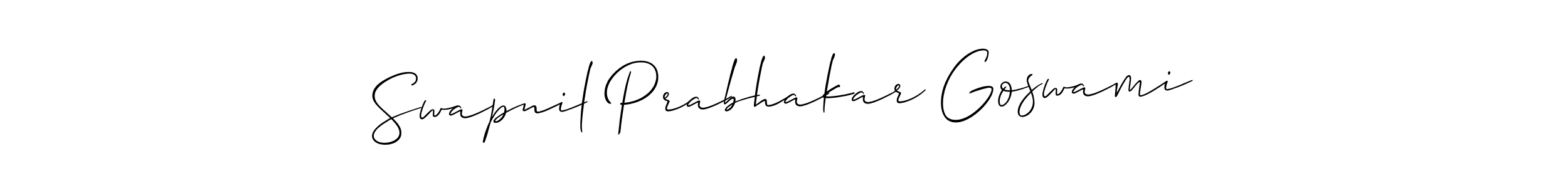 Use a signature maker to create a handwritten signature online. With this signature software, you can design (Allison_Script) your own signature for name Swapnil Prabhakar Goswami. Swapnil Prabhakar Goswami signature style 2 images and pictures png