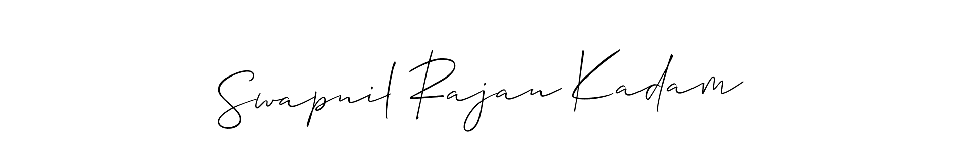 How to Draw Swapnil Rajan Kadam signature style? Allison_Script is a latest design signature styles for name Swapnil Rajan Kadam. Swapnil Rajan Kadam signature style 2 images and pictures png