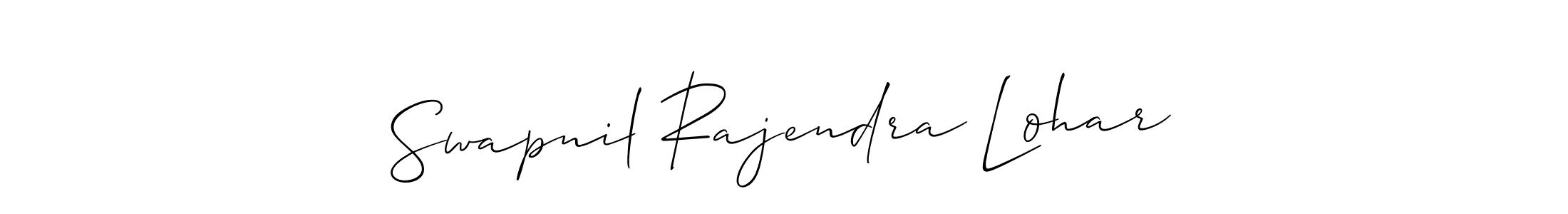 How to make Swapnil Rajendra Lohar name signature. Use Allison_Script style for creating short signs online. This is the latest handwritten sign. Swapnil Rajendra Lohar signature style 2 images and pictures png