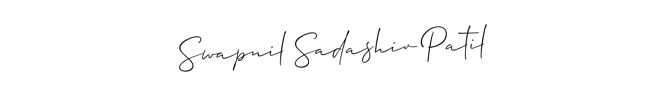 Swapnil Sadashiv Patil stylish signature style. Best Handwritten Sign (Allison_Script) for my name. Handwritten Signature Collection Ideas for my name Swapnil Sadashiv Patil. Swapnil Sadashiv Patil signature style 2 images and pictures png