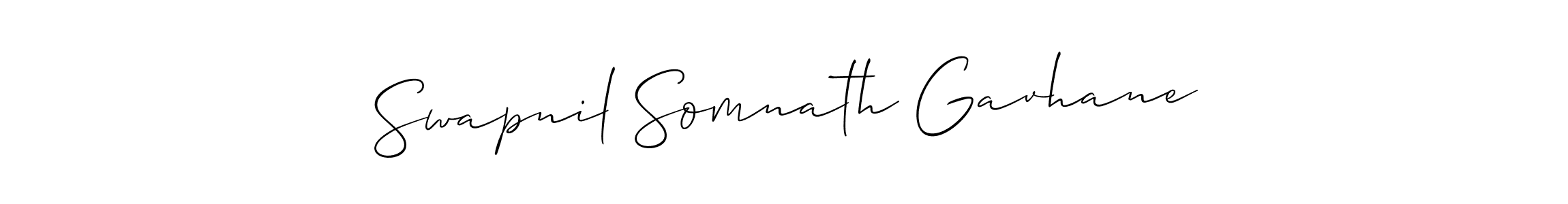 Use a signature maker to create a handwritten signature online. With this signature software, you can design (Allison_Script) your own signature for name Swapnil Somnath Gavhane. Swapnil Somnath Gavhane signature style 2 images and pictures png