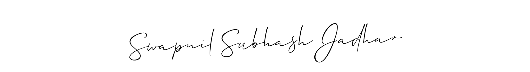 How to Draw Swapnil Subhash Jadhav signature style? Allison_Script is a latest design signature styles for name Swapnil Subhash Jadhav. Swapnil Subhash Jadhav signature style 2 images and pictures png