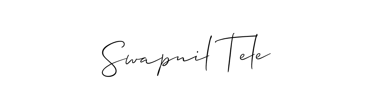You can use this online signature creator to create a handwritten signature for the name Swapnil Tele. This is the best online autograph maker. Swapnil Tele signature style 2 images and pictures png