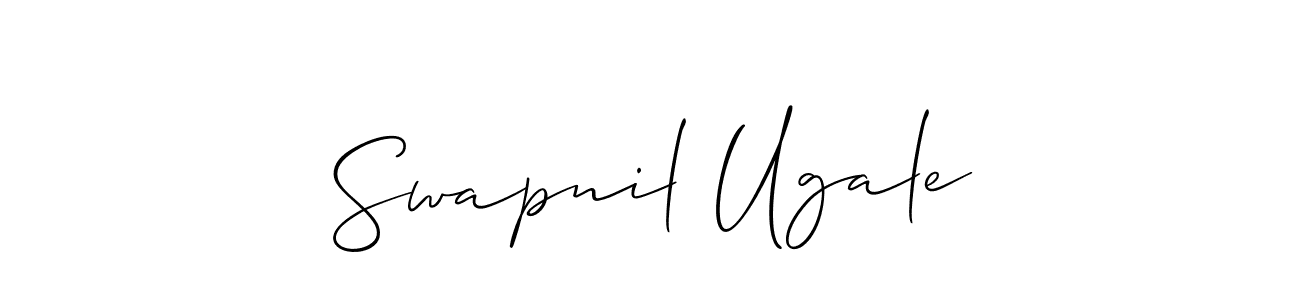The best way (Allison_Script) to make a short signature is to pick only two or three words in your name. The name Swapnil Ugale include a total of six letters. For converting this name. Swapnil Ugale signature style 2 images and pictures png