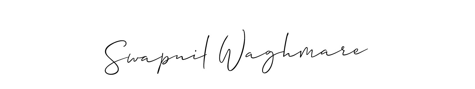 Use a signature maker to create a handwritten signature online. With this signature software, you can design (Allison_Script) your own signature for name Swapnil Waghmare. Swapnil Waghmare signature style 2 images and pictures png